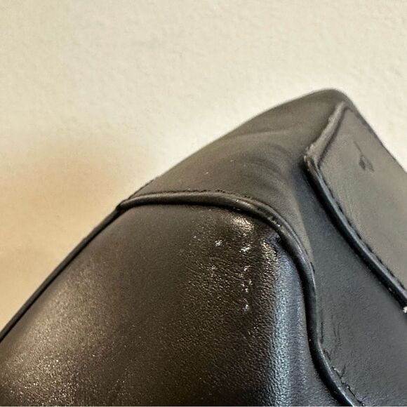 J. Crew Black Leather Harper Mini Satchel Crossbody - Picture 6 of 9